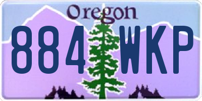 OR license plate 884WKP