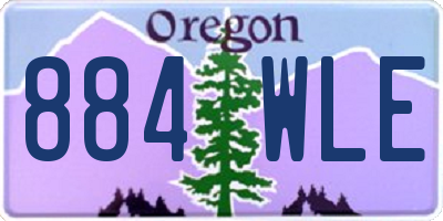 OR license plate 884WLE