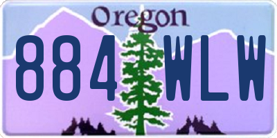 OR license plate 884WLW