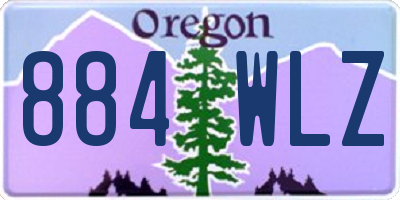 OR license plate 884WLZ