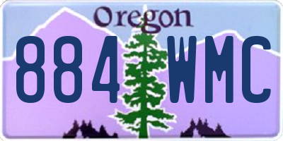 OR license plate 884WMC