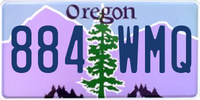OR license plate 884WMQ