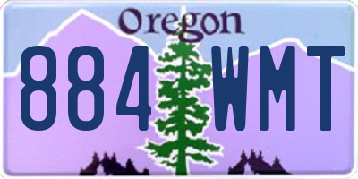 OR license plate 884WMT