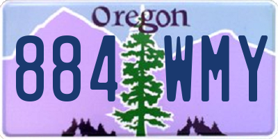 OR license plate 884WMY