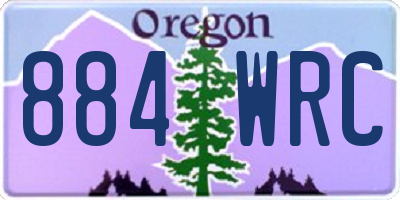 OR license plate 884WRC