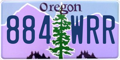 OR license plate 884WRR