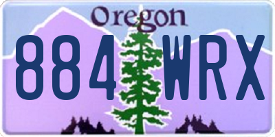 OR license plate 884WRX