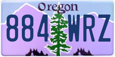 OR license plate 884WRZ