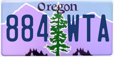OR license plate 884WTA