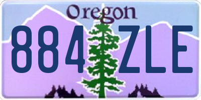 OR license plate 884ZLE