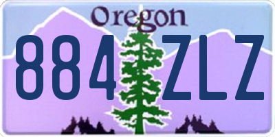 OR license plate 884ZLZ
