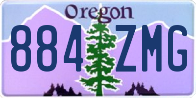OR license plate 884ZMG