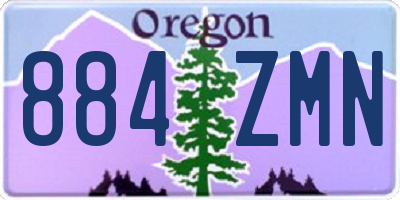 OR license plate 884ZMN