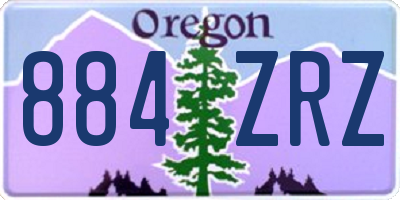 OR license plate 884ZRZ