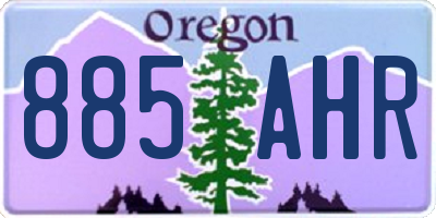 OR license plate 885AHR