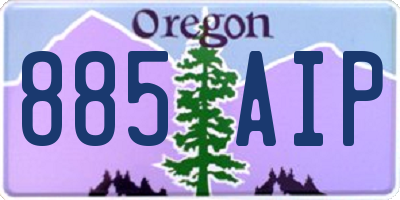 OR license plate 885AIP