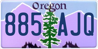 OR license plate 885AJQ