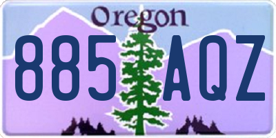 OR license plate 885AQZ