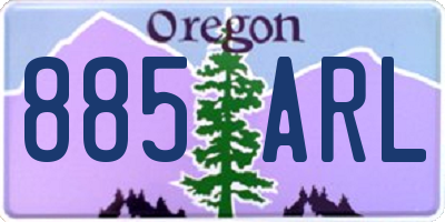 OR license plate 885ARL