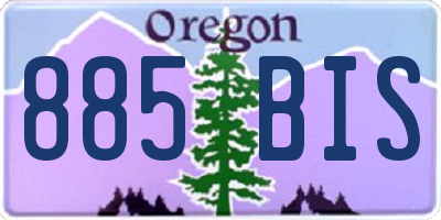 OR license plate 885BIS