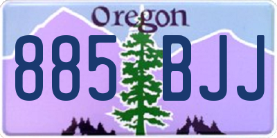 OR license plate 885BJJ
