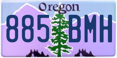 OR license plate 885BMH