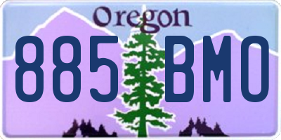 OR license plate 885BMO
