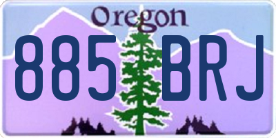 OR license plate 885BRJ