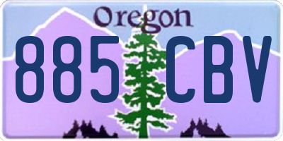 OR license plate 885CBV