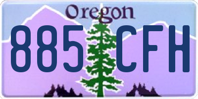 OR license plate 885CFH
