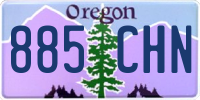 OR license plate 885CHN