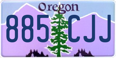 OR license plate 885CJJ