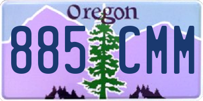 OR license plate 885CMM