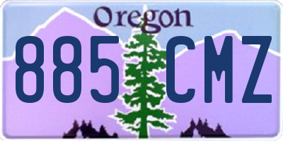 OR license plate 885CMZ
