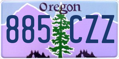 OR license plate 885CZZ