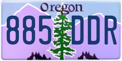 OR license plate 885DDR
