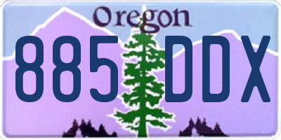 OR license plate 885DDX
