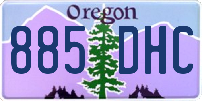 OR license plate 885DHC