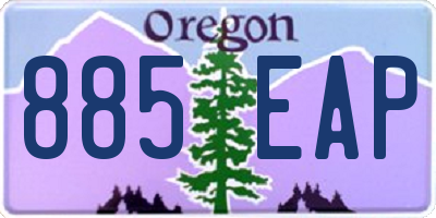 OR license plate 885EAP