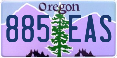 OR license plate 885EAS