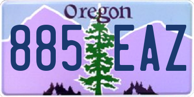 OR license plate 885EAZ
