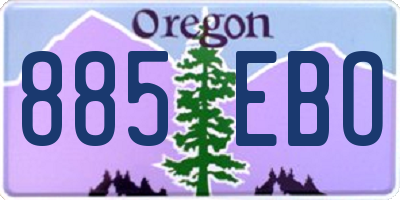 OR license plate 885EBO