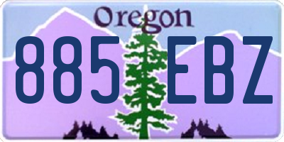 OR license plate 885EBZ
