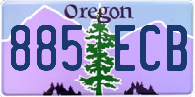 OR license plate 885ECB