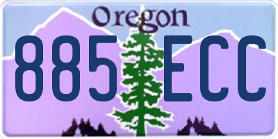 OR license plate 885ECC