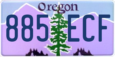 OR license plate 885ECF