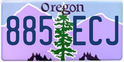 OR license plate 885ECJ