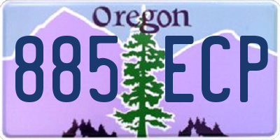 OR license plate 885ECP