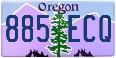OR license plate 885ECQ