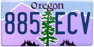 OR license plate 885ECV